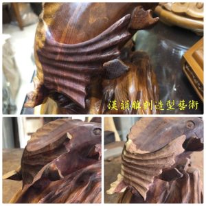 客製化手工雕刻-魚尾整修